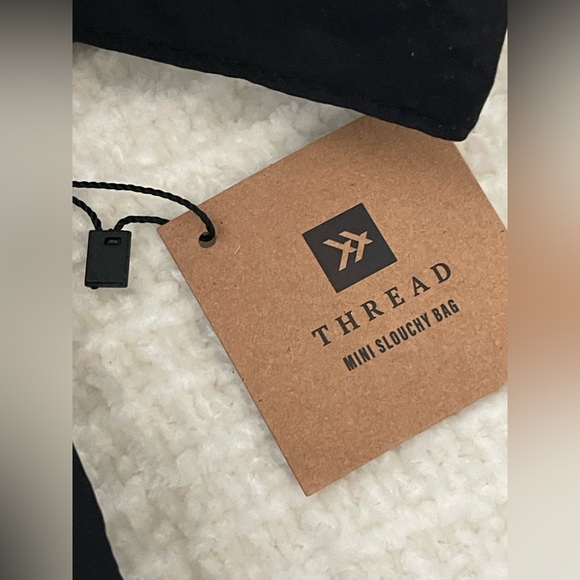 Thread Wallets - SMALL SLOUCHY SHOULDER BAG- BLACK - Picture 9 of 9